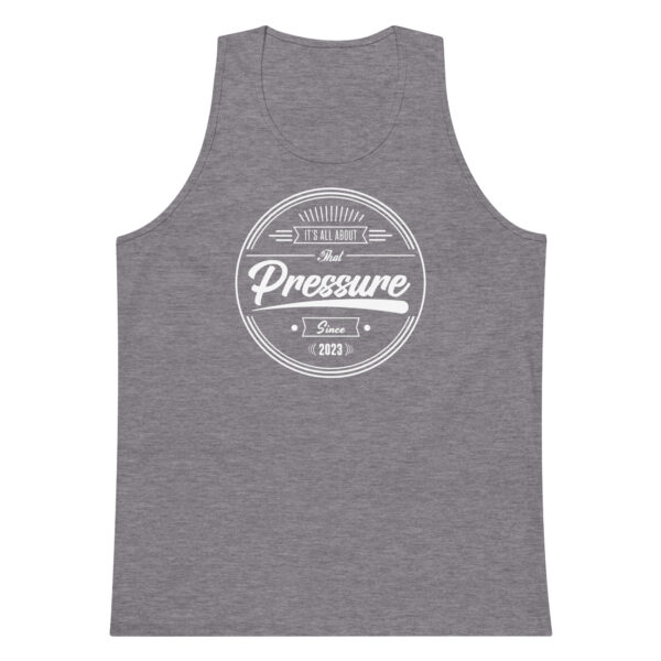 All About That Pressure Only White Mens Tank Top - Image 18