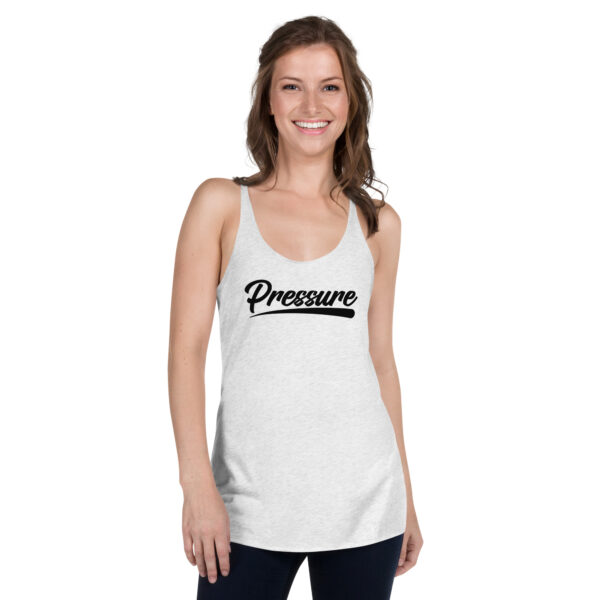Pressure Womens Racerback Tank Top Black - Image 3