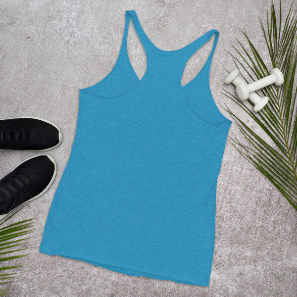 All About That Pressure Only White Women’s Racerback Tank Top - Image 6