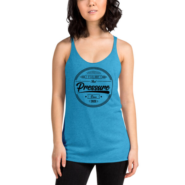 All About That Pressure Only Black Women’s Racerback Tank Top - Image 4