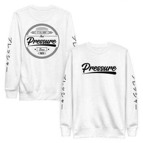 All About That Pressure Black Crewneck (プレッシャー Edition) - Image 6